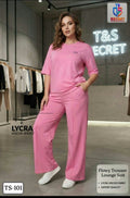 # TS-101 Women’s Flowy Trouser Lounge Suit | Premium Lycra Viscose Fabric