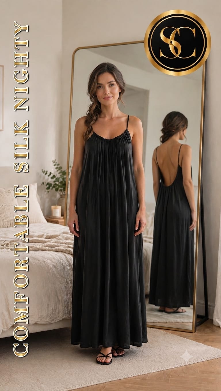 # Premium Silk Nighty – Comfortable & Elegant Sleepwear